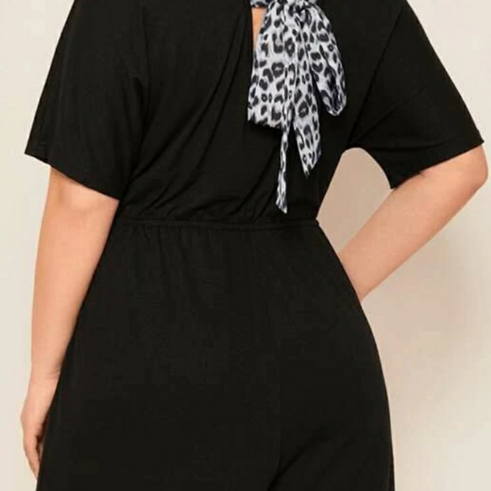 Black Shorts Romper